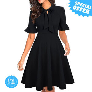 BRAND NEW RANPHEE Floral Ruffle Sleeve Work & Wedding Dress